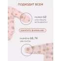 Боди с длинным рукавом Rant Hugs and Kisses pink milk 62 см 2 шт 6772-62