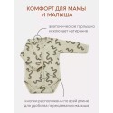 Боди с длинным рукавом Rant Hugs and Kisses grey green 62 см 2 шт 6772-62