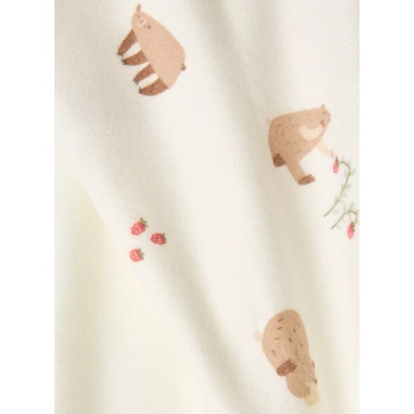 Пеленка фланелевая Buba Kids 95х115 см цвет: мишкины лакомства