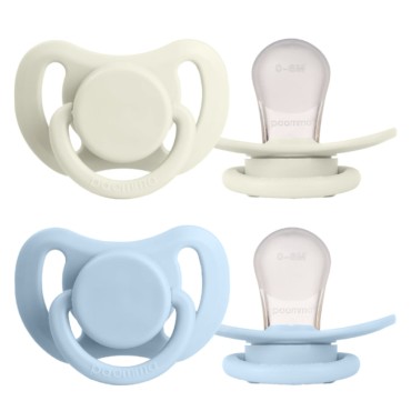 Набор силиконовых пустышек 0-6 месяцев 2 шт в контейнере Buttercream\ Baby blue PPS11213
