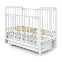 Кровать детская Pituso Tiny с ящиком + маятник + быстросъемная автостенка цвет: белая аляска Кровать детская Pituso Tiny с ящиком + маятник + быстросъемная автостенка цвет: белая аляска