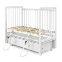 Кровать детская Pituso Tiny с ящиком + маятник + быстросъемная автостенка цвет: белая аляска Кровать детская Pituso Tiny с ящиком + маятник + быстросъемная автостенка цвет: белая аляска