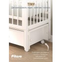 Кровать детская Pituso Tiny с ящиком + маятник + быстросъемная автостенка цвет: белая аляска Кровать детская Pituso Tiny с ящиком + маятник + быстросъемная автостенка цвет: белая аляска