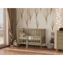 Кроватка детская Lunna Lika Lite на колесах + быстросъемная стенка цвет: кашемир