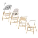 Стульчик для кормления+шезлонг 4 в 1 Carrello Ergo цвет: Linen Beige CRL-16701