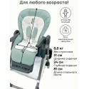 Стульчик для кормления с рождения 0+ Bubago Amelia цвет: светло-серый BG 103-2