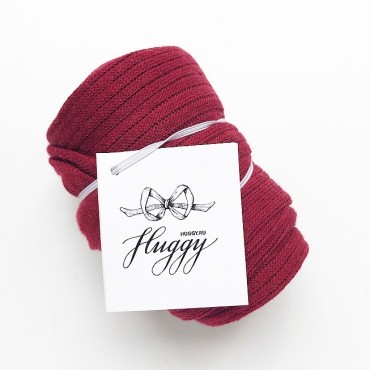 Колготки детские в рубчик Huggy 115 см цвет: бордо 612016