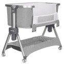 Кроватка-люлька приставная + манеж Carrello Aria 3в1 цвет: Silver Grey CRL-16401