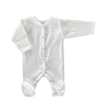 Слип на кнопках со швами наружу Newborn 50 см  цвет: экрю Т-127