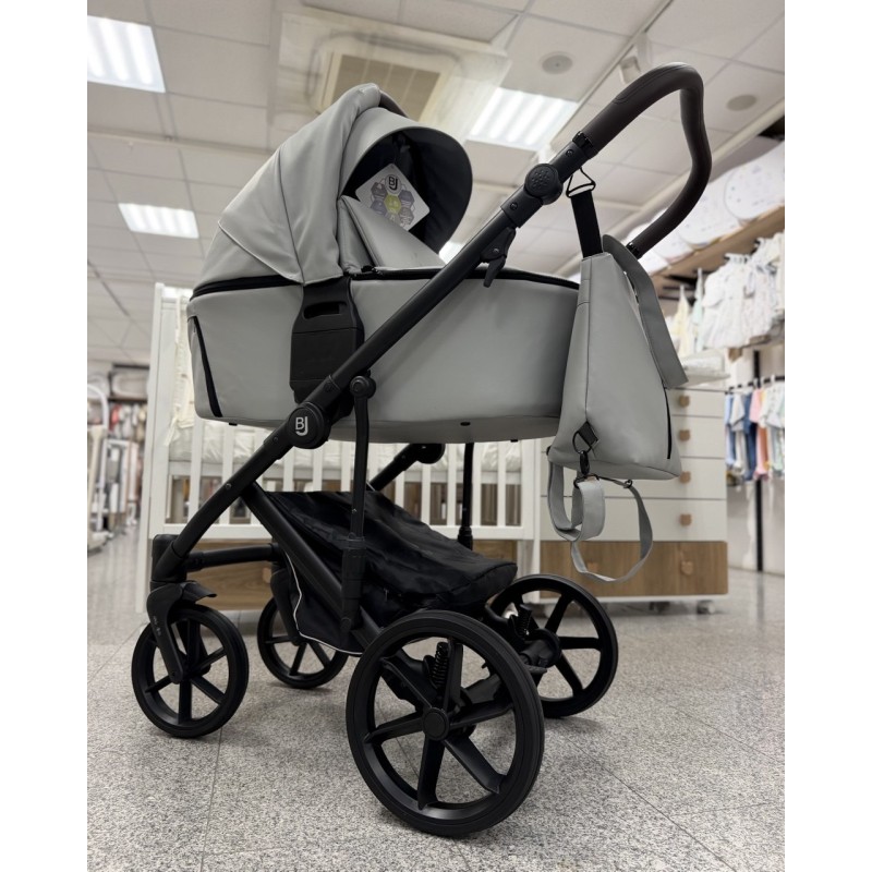 Коляска детская 2 в 1 Bjoy Mia LT кожа цвет: grey 05