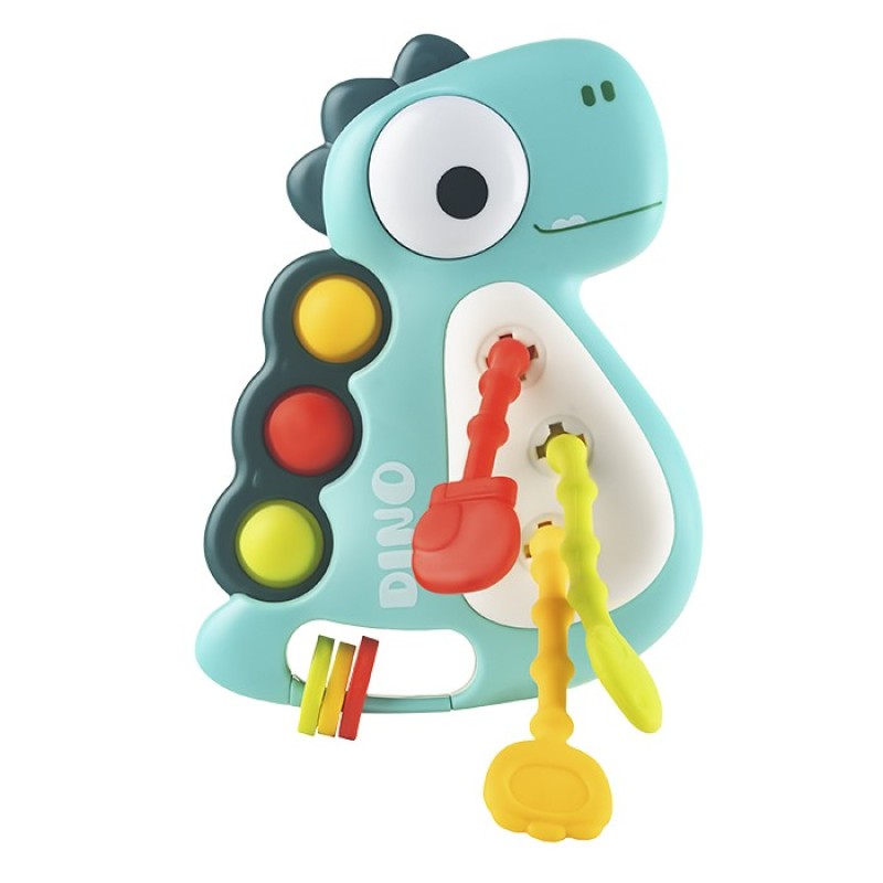 Игрушка-тянучка развивающая BUSY DINO цвет: голубая RMON-004-B