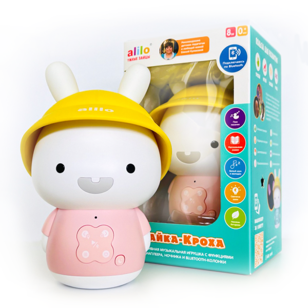 Игрушка интерактивная развивающая Alilo Зайка-Кроха ® G9  цвет: розовый 60031
