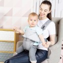 Рюкзак-кенгуру для переноски малыша от 0 месяцев + «BabyActive Vikont » цвет: серебристый BAV01-004