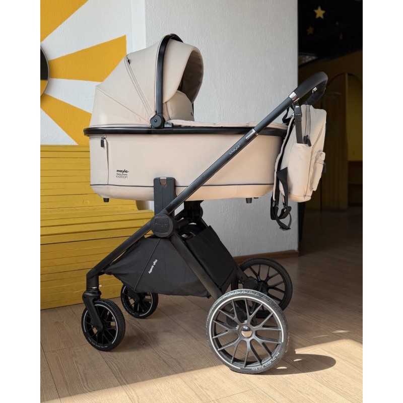 Коляска детская 2 в 1 Pituso Mayla Plus цвет: Beige/Black