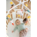Музыкальный мобиль-каруселька с игрушками Мишка Бруно FEHN 060249