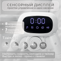 Стульчик-электрокачели для кормления Bubago Aurora цвет: серый BG 198-1