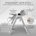 Стульчик-электрокачели для кормления Bubago Aurora цвет: серый BG 198-1