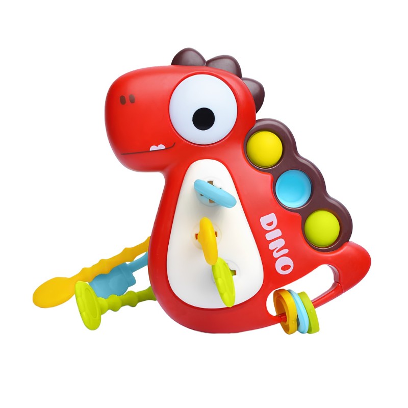 Игрушка-тянучка развивающая BUSY DINO цвет: красная RMON-004-R