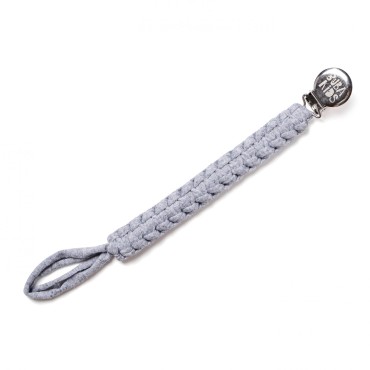 Плетеный держатель для пустышки Buba Kids цвет: серый меланж 00039 Плетеный держатель для пустышки Buba Kids цвет: серый меланж 00039