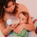 Стеклянная бутылочка Bibs 240 мл с латексной соской цвет: sage