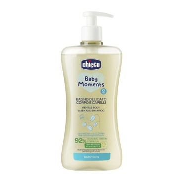 Нежная пена для тела и волос Chicco Baby Moments 500 мл