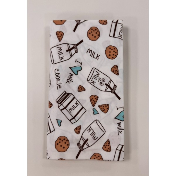 Детская трикотажная пеленка кулирка 90 х 100 см цвет: печеньки TE 0104