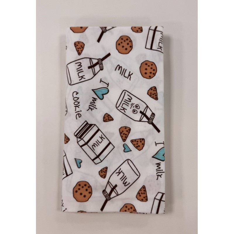 Детская трикотажная пеленка кулирка 90 х 100 см цвет: печеньки TE 0104