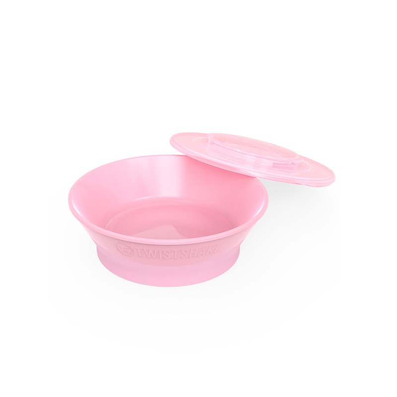 Глубокая тарелка 6+m. Twistshake Bowl цвет: Пастельный розовый /Pastel Pink