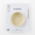 Силиконовая миска на присоске с крышкой Edda цвет: пломбир SBL-01001
