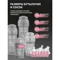Антиколиковая бутылочка для кормления Twistshake 125 мл. цвет:  Пастельный серый /Pastel Grey