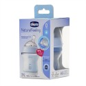 Бутылочка для кормления с соской 150 мл 0+ Chicco Natural Feeling цвет:  BOY