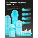 Антиколиковая бутылочка для кормления Twistshake 125 мл. цвет: Пастельный синий /Pastel Blue