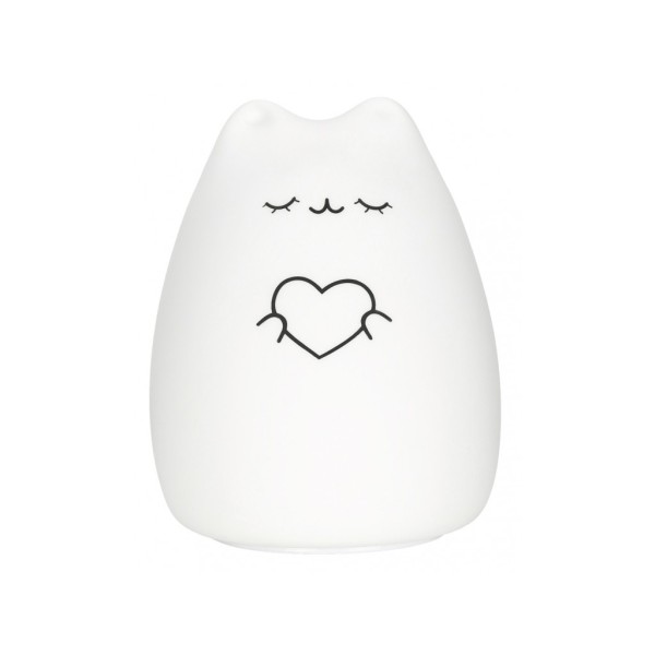 Силиконовый мягкий ночник CosmoCat + USB с аккумулятором