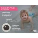 Антискользящий резиновый коврик для ванной с отверстиями 45*76 см Кот цвет: серый BM-4576-CAT