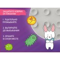 Антискользящий резиновый коврик для ванной с отверстиями 45*76 см Кот цвет: серый BM-4576-CAT