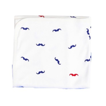 Плед трикотажный двусторонний "  Усики " П-050