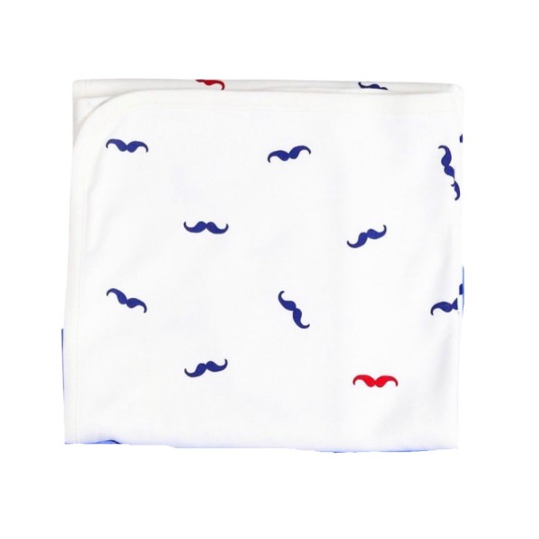 Плед трикотажный двусторонний "  Усики " П-050