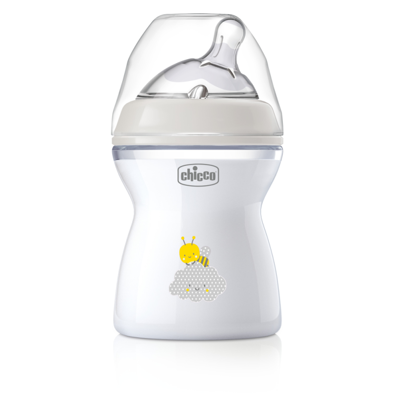 Бутылочка для кормления 250 мл 2м+ с соской Chicco Natural Feeling цвет: UNI