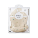 Силиконовый нагрудник с кармашком Edda цвет: машинки SB01-01001