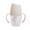 Поильник-непроливайка уточка с носиком и ручками Paomma 180 мл цвет: Buttercream PBH112