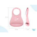 Мягкий нагрудник с карманом для крошек Roxy Kids цвет: розовый