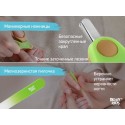 Набор маникюрный детский 5в1 LEAF цвет: травяной с коричневым RPS-003-G