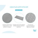 Антискользящий резиновый коврик для ванны с отверстиями 35x76см цвет: серый BM-M188-Grey