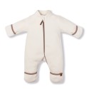 Флисовый комбинезон-поддева Cute 56-62 см цвет: экрю 1645-02