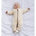 Флисовый комбинезон-поддева Cute 56-62 см цвет: экрю 1645-02