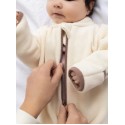 Флисовый комбинезон-поддева Cute 56-62 см цвет: экрю 1645-02