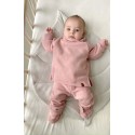 Флисовый костюм Cute 74-80 см цвет: пудра 1555-01