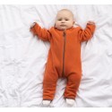 Флисовый комбинезон-поддева Cute 74-80 см цвет: светлый кирпичный 1645-171