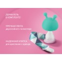 Силиконовый прорезыватель с погремушкой " Грибочек " с держателем цвет: мятный RST-001-B