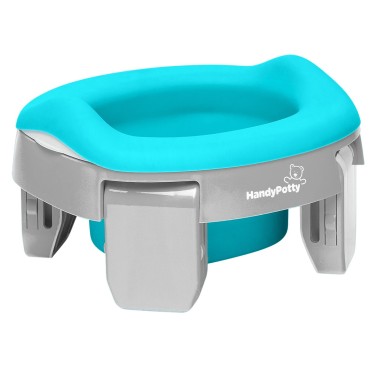 Горшок дорожный складной с многоразовой вкладкой HandyPotty 3 в 1 цвет: серый